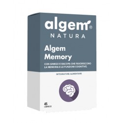 Algem Natura Algem Memory 45 Compresse - Integratori per concentrazione e memoria - 971341843 - Algem Natura - € 18,79