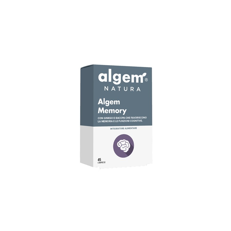 Algem Natura Algem Memory 45 Compresse - Integratori per concentrazione e memoria - 971341843 - Algem Natura - € 18,70