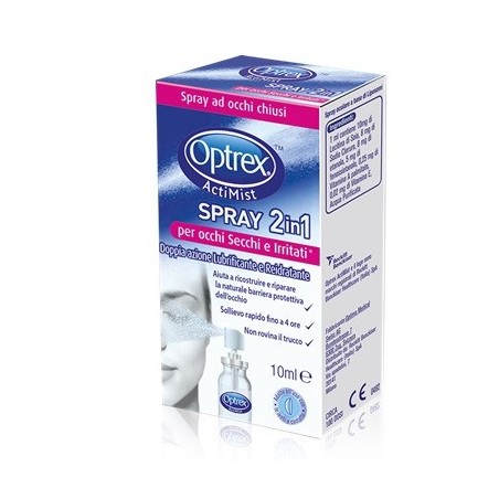 Optrex Actimist Spray Oculare 2 in 1 Occhi Secchi E Irritati 10 Ml - Colliri omeopatici - 916106774 - Optrex - € 17,49