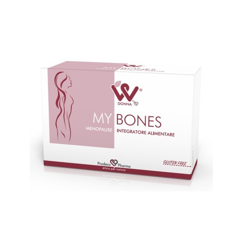 Prodeco Pharma Donna W My Bones Menopausa 4 Blister Da 15 Compresse - Integratori per ciclo mestruale e menopausa - 970418796...