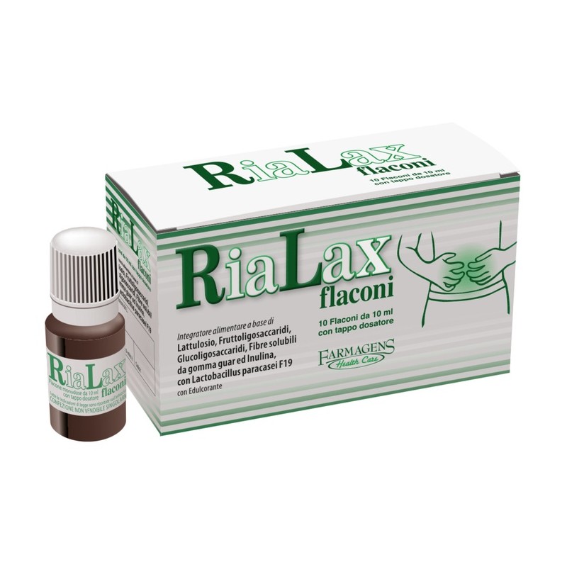 Farmagens Health Care Rialax 10 Flaconcini 10 Ml - Integratori per regolarità intestinale e stitichezza - 922202698 - Farmage...