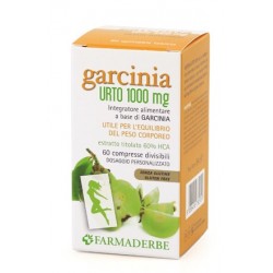 Farmaderbe Garcinia Urto 1000mg 60 Compresse - Integratori per dimagrire ed accelerare metabolismo - 970932493 - Farmaderbe -...