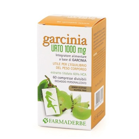 Farmaderbe Garcinia Urto 1000mg 60 Compresse - Integratori per dimagrire ed accelerare metabolismo - 970932493 - Farmaderbe -...