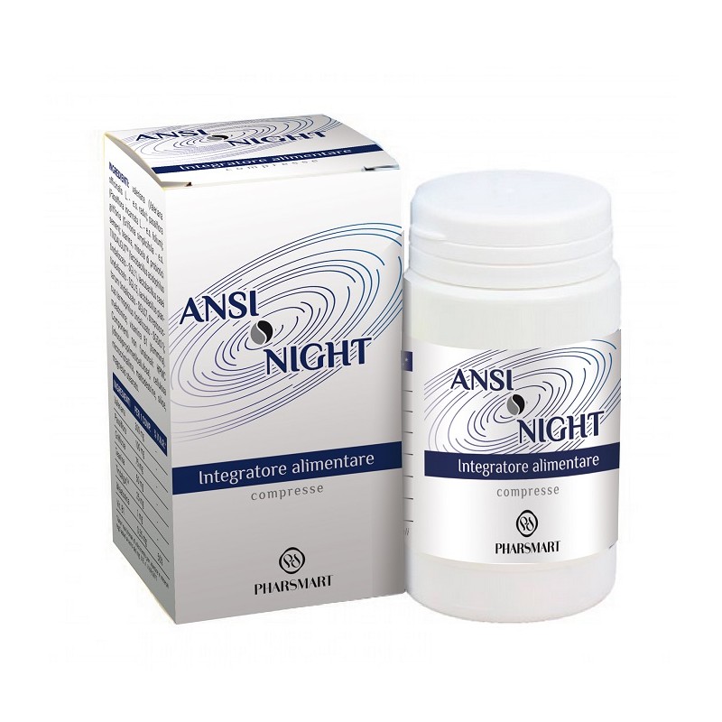 Pharsmart Ansi Night 20 Compresse - Integratori per umore, anti stress e sonno - 980775009 - Pharsmart - € 13,94