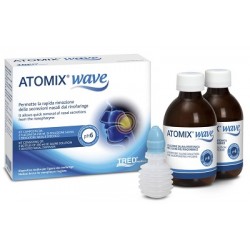 Tred Atomix Wave Dispositivo Per Igiene Rinofaringea Atomix Soluzione Salina 250 Ml 2 Pezzi + Terminale Nasale + Erogatore A ...