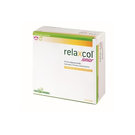 Cristalfarma Relaxcol Junior 16 Bustine - Integratori per regolarità intestinale e stitichezza - 905989428 - Relaxcol - € 14,17