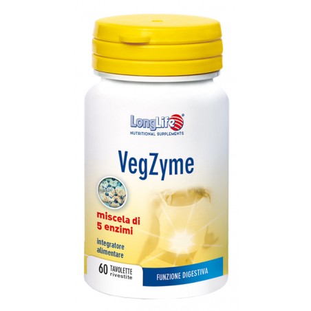 Phoenix - Longlife Longlife Vegzyme 60 Tavolette - Integratori per apparato digerente - 935266282 - Longlife - € 15,81