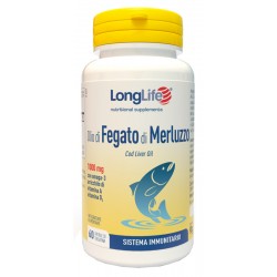 Longlife Olio Fegato Merluzzo Omega 3 Vitamine A D 60 perle Longlife - 5