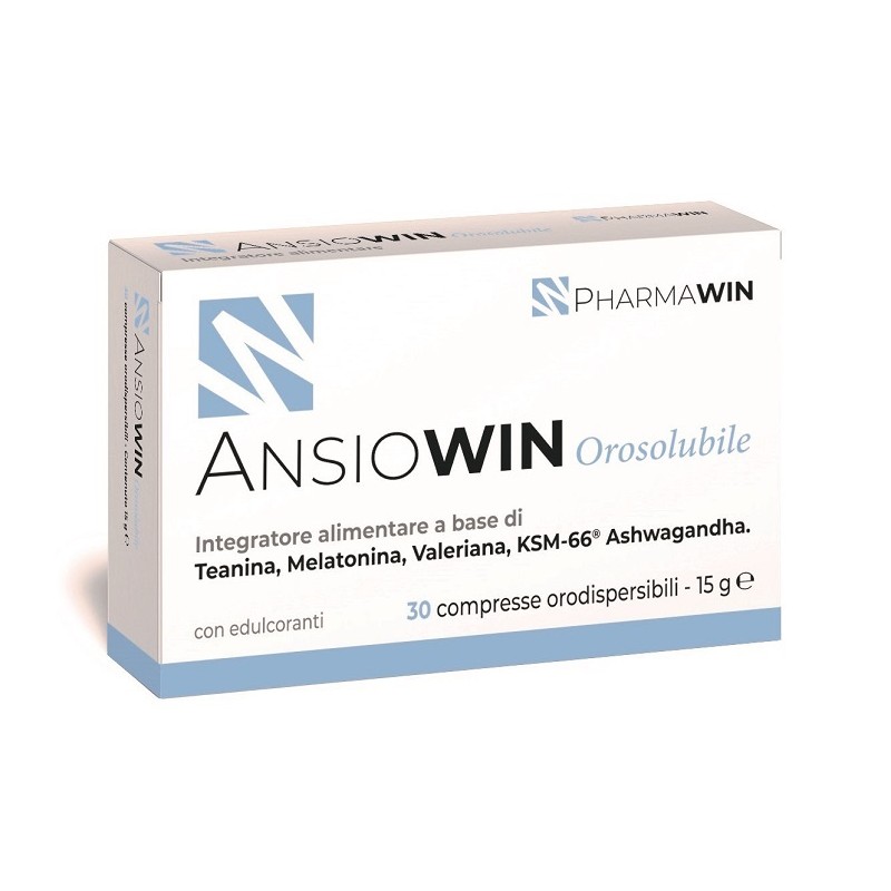 Pharmawin Ansiowin Orosolubile 30 Compresse - Integratori per concentrazione e memoria - 979605019 - Pharmawin - € 16,55