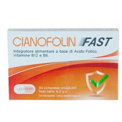 Laerbium Pharma Cianofolin Fast 30 Compresse Orosolubili - Vitamine e sali minerali - 975995782 - Laerbium Pharma - € 16,24