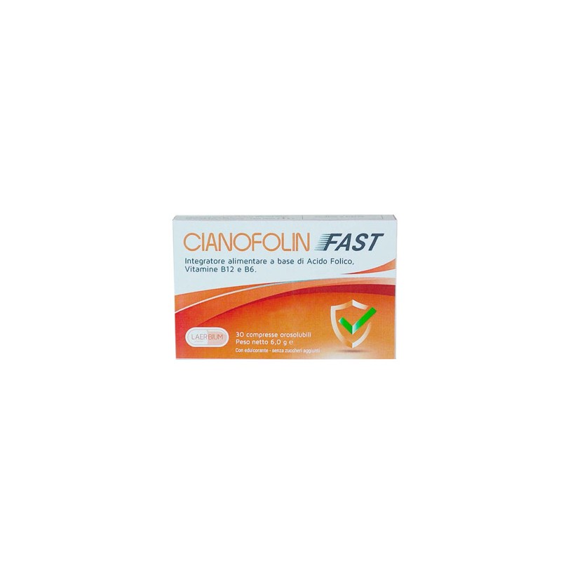 Laerbium Pharma Cianofolin Fast 30 Compresse Orosolubili Laerbium Pharma - 1