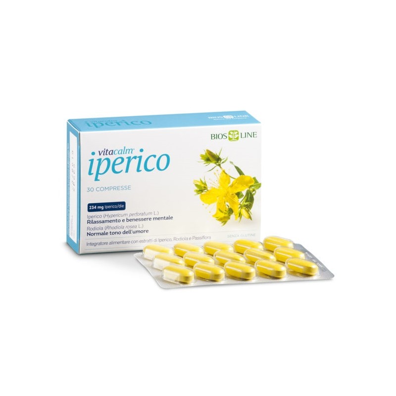 Bios Line Vitacalm Iperico 30 Compresse - Integratori per umore, anti stress e sonno - 930501135 - Bios Line - € 15,46