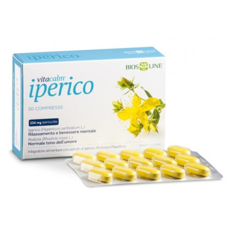 Bios Line Vitacalm Iperico 30 Compresse - Integratori per umore, anti stress e sonno - 930501135 - Bios Line - € 15,46