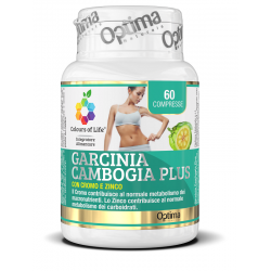 Optima Naturals Colours Of Life Garcinia Cambogia Plus 60 Compresse 1000 Mg - Integratori per dimagrire ed accelerare metabol...
