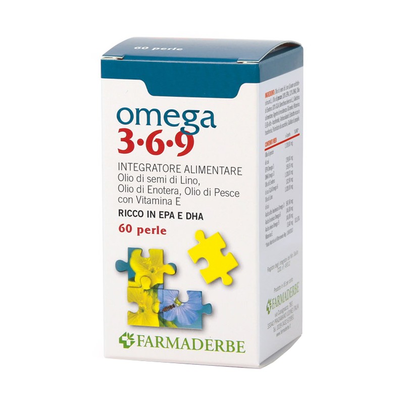 Farmaderbe Omega 3 6 9 60 Perle - Integratori di Omega-3 - 930574292 - Farmaderbe - € 15,77