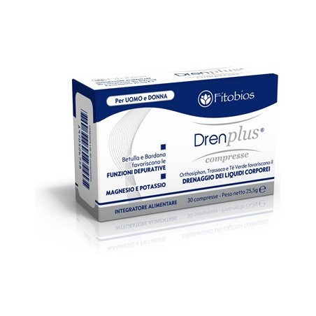 Fitobios Drenplus 30 Compresse - Integratori drenanti e pancia piatta - 970526772 - Fitobios - € 15,25