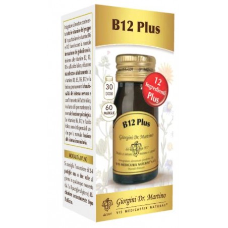 Dr. Giorgini Ser-vis B12 Plus 60 Pastiglie - Vitamine e sali minerali - 982815312 - Dr. Giorgini - € 15,87