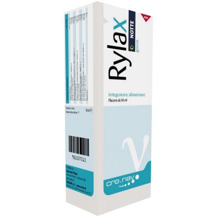 Cro. Nav Rylax Notte Gocce 50 Ml - Integratori per umore, anti stress e sonno - 981537513 - Cro. Nav - € 16,68