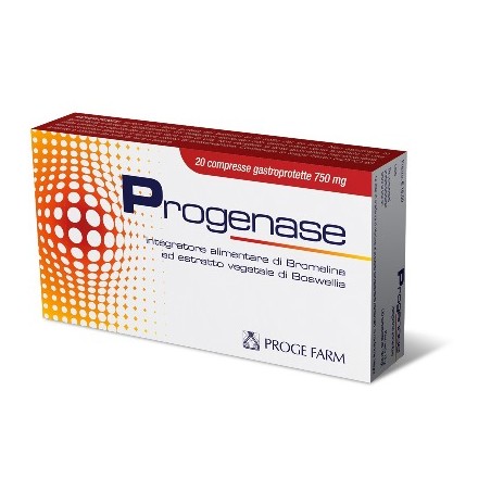 Proge Farm Progenase 20 Compresse Gastroprotette - Vitamine e sali minerali - 927499626 - Proge Farm - € 15,11