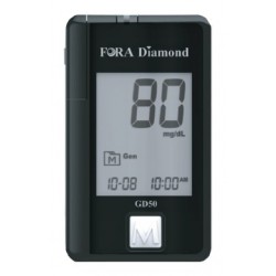 Meter Strisce Misurazione Glicemia Fora Diamond Prima Voice Mini Gd50 25 Pezzi - Misuratori di diabete e glicemia - 923135317...