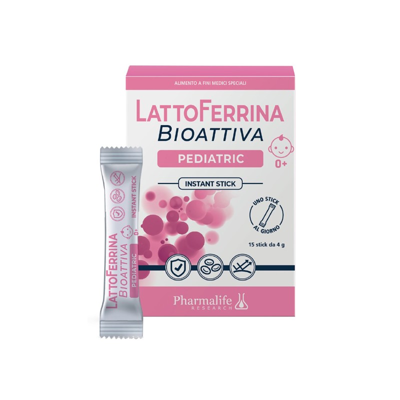 Pharmalife Research Lattoferrina Bioattiva Pediatric 15 Stick 4 G - Integratori di lattoferrina - 981071208 - Pharmalife Rese...