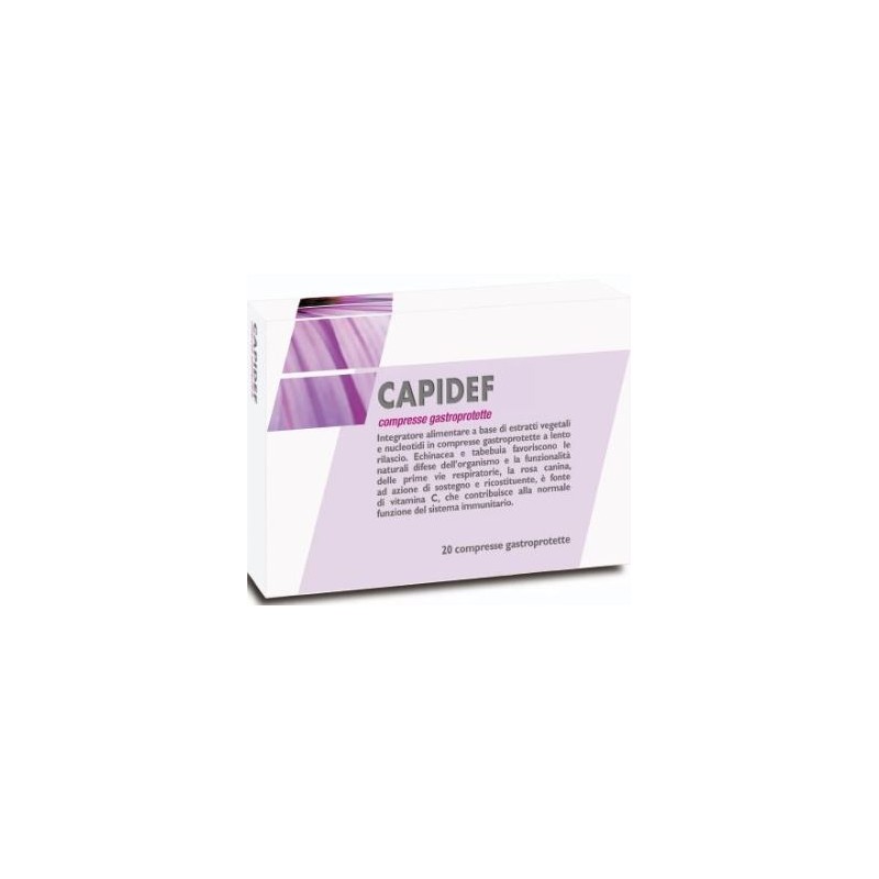 Capietal Italia Capidef 20 Compresse Gastroprotette - Integratori per difese immunitarie - 972676225 - Capietal Italia - € 15,43