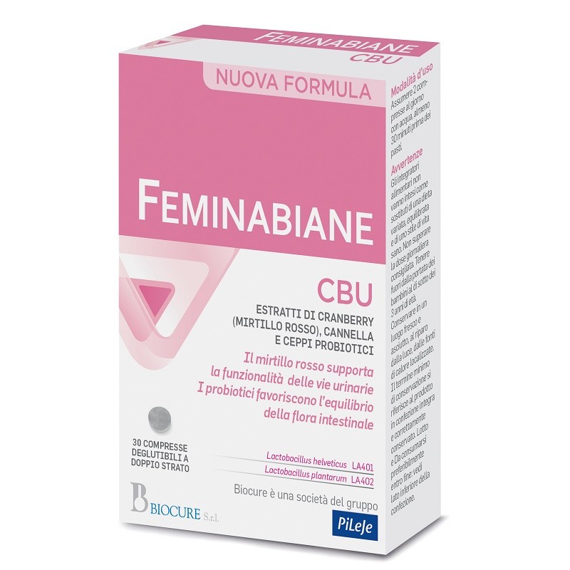 Biocure Feminabiane Cbu 30 Compresse - Integratori per cistite - 944849381 - Biocure - € 17,24