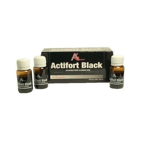 Actifort Group Actifort Black 10 Flaconcini 10 Ml - Integratori per concentrazione e memoria - 905861340 - Actifort Group - €...
