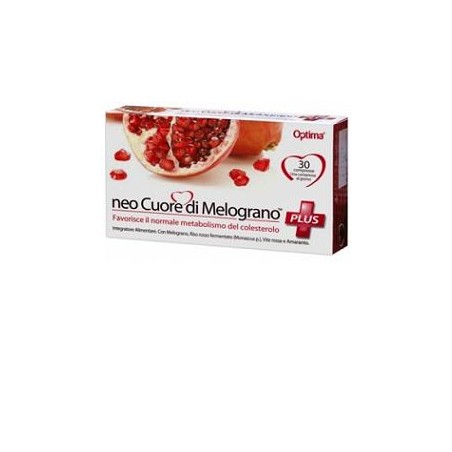 Optima Naturals Cuore Di Melograno Neocuore Di Melograno Plus 30 Compresse 816 Mg - Integratori per il cuore e colesterolo - ...