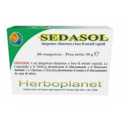 Herboplanet Sedasol 60 Compresse - Integratori per umore, anti stress e sonno - 976785612 - Herboplanet - € 17,29