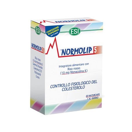 Esi Normolip 5 Integratore Per Il Colesterolo 60 Capsule - Integratori per il cuore e colesterolo - 923811739 - Esi - € 20,41