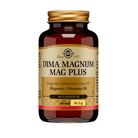 Solgar It. Multinutrient Dima Magnum Mag Plus 100 Tavolette - Vitamine e sali minerali - 947256400 - Solgar - € 18,49