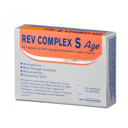 Rev Pharmabio Rev Complex S Age 20 Capsule - Integratori per l'abbronzatura - 970338253 - Rev Pharmabio - € 16,87