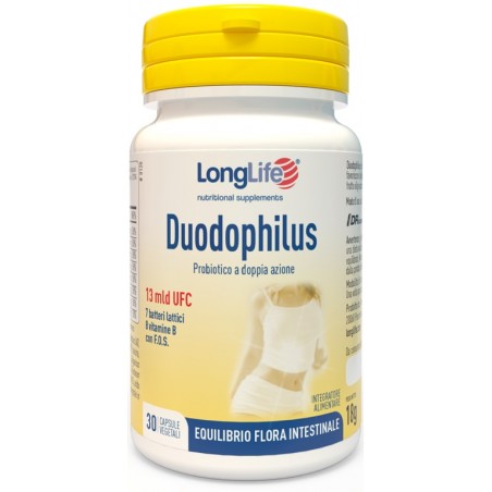 Phoenix - Longlife Longlife Duodophilus 30 Capsule Vegetali - Integratori di fermenti lattici - 909770164 - Longlife - € 17,41