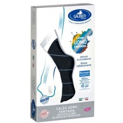 Desa Pharma Sauber Calza Uomo Fantasia Q-skin 140 Den Blu Riga Sottile Ghiaccio Taglia M - Calzature, calze e ortopedia - 974...