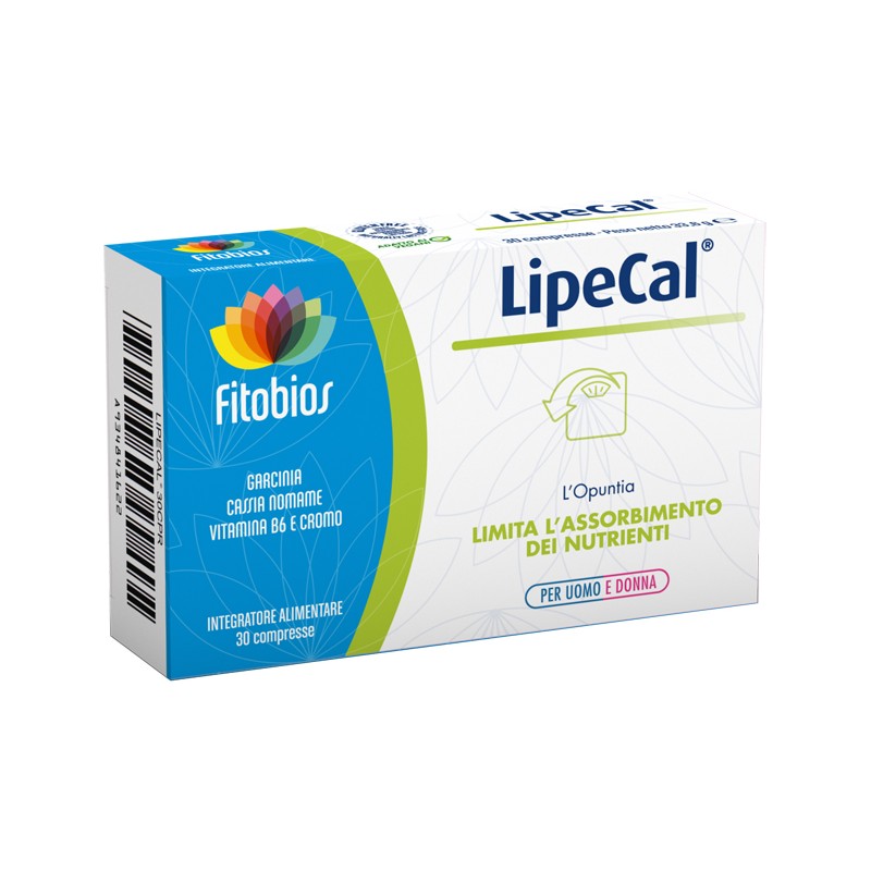 Fitobios Lipecal 30 Compresse 1120 Mg - Integratori per dimagrire ed accelerare metabolismo - 934841622 - Fitobios - € 18,28