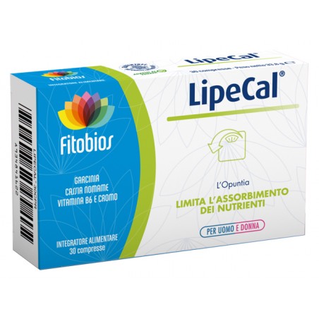 Fitobios Lipecal 30 Compresse 1120 Mg - Integratori per dimagrire ed accelerare metabolismo - 934841622 - Fitobios - € 18,28