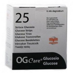 Biochemical System Intern. Strisce Misurazione Glicemia Ogcare 25 Pezzi - Misuratori di diabete e glicemia - 924523525 - Bioc...