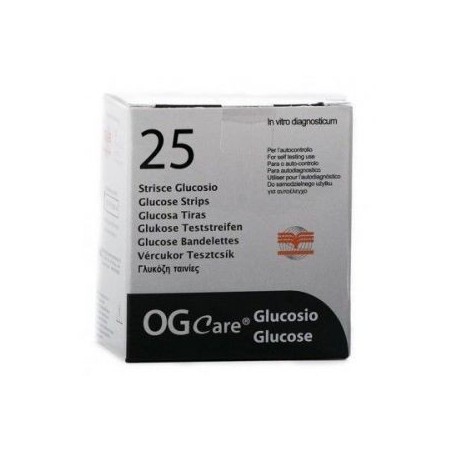 Biochemical System Intern. Strisce Misurazione Glicemia Ogcare 25 Pezzi - Misuratori di diabete e glicemia - 924523525 - Bioc...