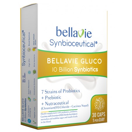 Bellavie Gluco 30 Capsule - Integratori per dimagrire ed accelerare metabolismo - 981554722 - Bellavie - € 18,18