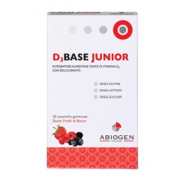 D3Base Junior Vitamine D3 Frutti Di Bosco 30 Caramelle Gommose - Vitamine e sali minerali - 974889937 - D3Base Junior - € 9,80