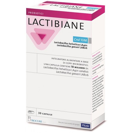 Biocure Lactibiane Cnd 10m 30 Capsule - Integratori di fermenti lattici - 942827229 - Biocure - € 18,68