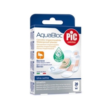 Pikdare Cerotto Pic Aquabloc Mix Antibatterico 20 Pezzi - Medicazioni - 926522107 - Pic - € 2,99