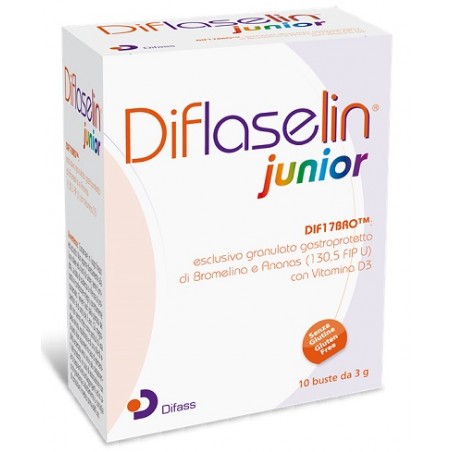 Difass International Diflaselin Junior 10 Buste X 3 G - Integratori drenanti e pancia piatta - 972353229 - Difass Internation...
