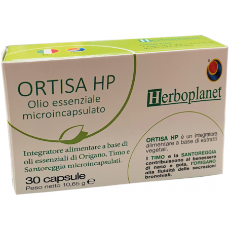 Herboplanet Ortisa HP Integratore Per Benessere di Naso e Gola 30 Capsule - Integratori per apparato respiratorio - 983706250...