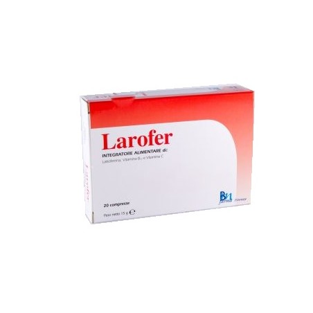 Larofer Integratore di Lattoferrina 20 Compresse Biemmefarma - 1 Larofer Integratore di Lattoferrina 20 Compresse Biemmefarma - 1