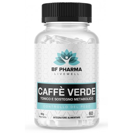 Bf Pharma Caffe' Verde 60 Capsule - Integratori per dimagrire ed accelerare metabolismo - 982913218 - Bf Pharma - € 19,22
