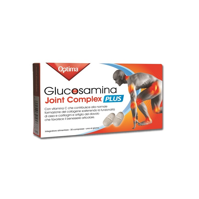 Optima Naturals Glucosamina Joint Complex Plus Con Vitamina C 30 Compresse - Integratori per dolori e infiammazioni - 9235011...