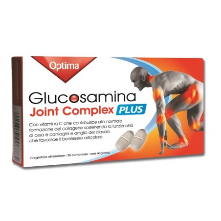 Optima Naturals Glucosamina Joint Complex Plus Con Vitamina C 30 Compresse - Integratori per dolori e infiammazioni - 9235011...