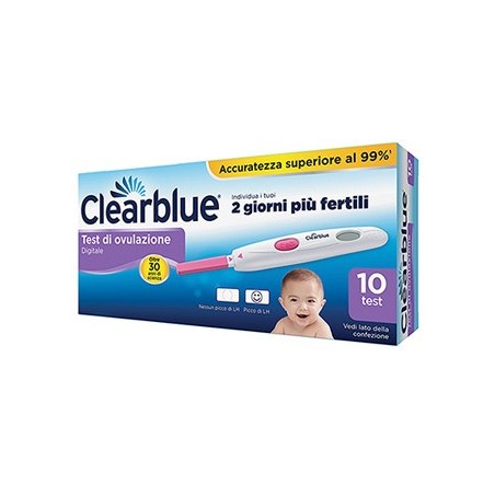 Clearblue Test Ovulazione 2 Giorni Più Fertili 10 Stick - Test fertilità e test ovulazione - 926571694 - Clearblue - € 31,67